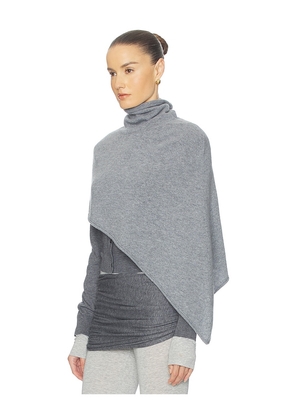 Helsa Loxley Asymmetric Cape in Grey. Size M. Also in XXS, XS, S, L, XL.