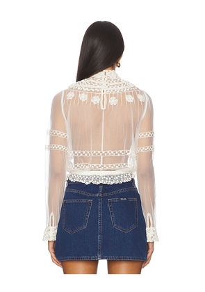 Free People x REVOLVE Forever Romance Blouse in Ivory. Size M. Also in XL, L.