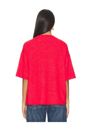 Free People Margot Sweater Tee in Red. Size M. Also in S, XS.