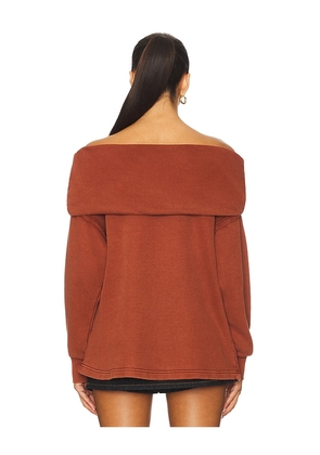 Free People x REVOLVE Off Chill Sweater in Brick. Size M. Also in XS, S, L.