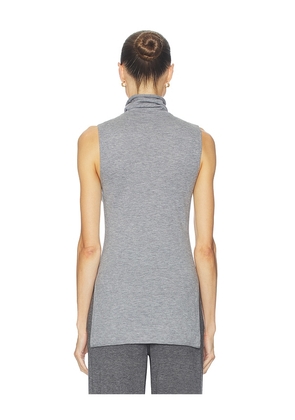 Helsa Kerstin Sleeveless Turtleneck in Grey. Size M. Also in XXS, XS, S, L.