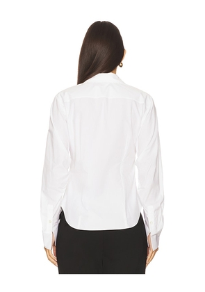 HEVRON Drexel Shirt in White. Size M. Also in S, XS.