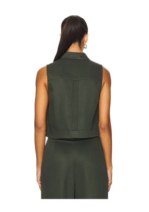 HEVRON Vera Top in Dark Green. Size M. Also in L.