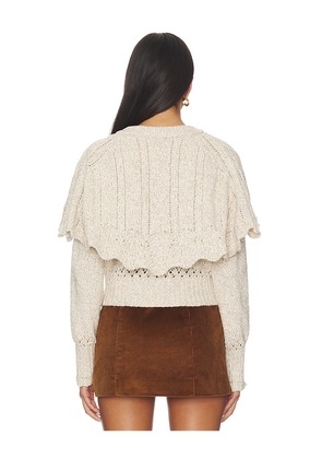 Free People Bali Cape May Sweater in Neutral. Size M. Also in XS, S.