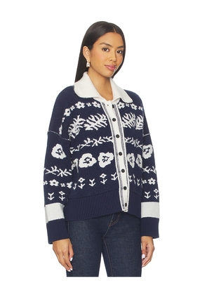 Free People Shelby Cardigan in Navy. Size M. Also in XS, S, L.