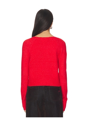 Free People School Girl Cardi in Red. Size M. Also in XS, S, L, XL.