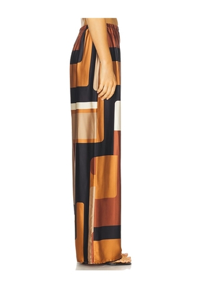 FAITHFULL Jensen Pant in Brown. Size L. Also in S, XS, M.