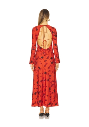 FAITHFULL Mesa Maxi Dress in Orange. Size M. Also in XL.
