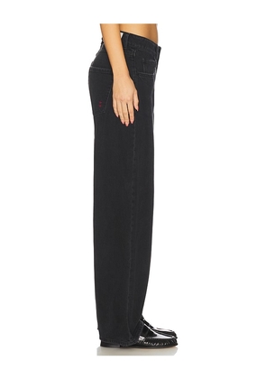 Icon Denim Bea Wide Leg Jeans in Black. Size 25. Also in 24, 28.