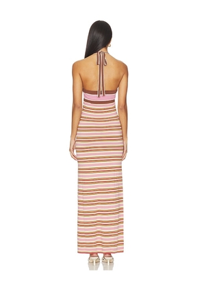FAITHFULL Axel Maxi Dress in Pink. Size L. Also in XL.