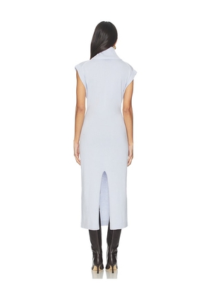 SIMKHAI Sleeveless Turtleneck Dress in Blue. Size S. Also in XS.