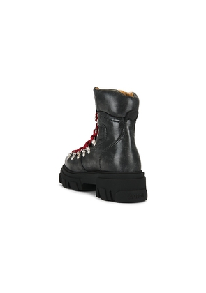 Ganni Cleated Mountain Boot in Black. Size 37. Also in 36.