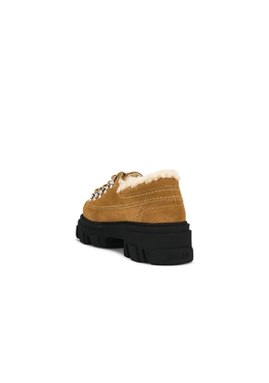 Ganni Cleated Derbies in Brown. Size 40. Also in 41.
