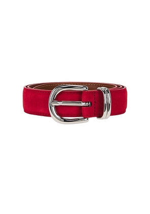 Flattered Beatrice Suede Belt in Red. Size XS/S. Also in M/L.
