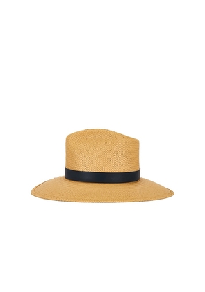 Janessa Leone Leah Fedora Hat in Neutral. Size M. Also in S, L.