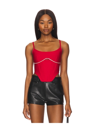 superdown Gia Corset Top in Red. Size S. Also in XS.