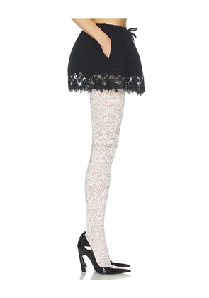 Helsa The Scrunchie Skort in Very Heavy Crepe in Black. Size M. Also in XXS, XS, S, L.