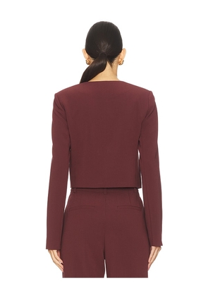Favorite Daughter Laura Crop Jacket in Burgundy. Size S. Also in M.