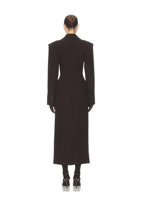 Helsa Italian Wool Blend Topcoat in Chocolate. Size S. Also in XXS, XS.