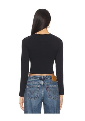 Free People x We The Free Protagonist Long Sleeve In Black in Black. Size M. Also in XS, S, L, XL.