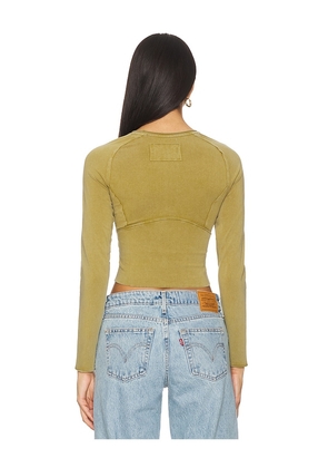 Free People x We The Free Protagonist Long Sleeve In Green Moss in Green. Size M. Also in XS, S.