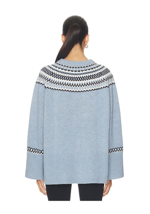 HATCH The Pippa Fairisle Pullover in Baby Blue. Size 4. Also in 0, 2, 3.