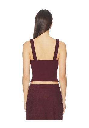 HEARTLOOM Lennox Top in Burgundy. Size M. Also in XS, S, L, XL.