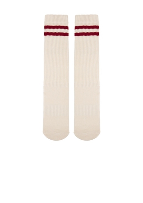 Souls. Red Cloud Sock in Cream. Size M/L. Also in S/M.