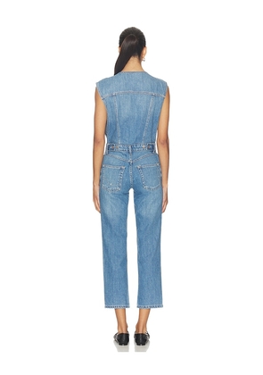 Free People x We The Free All You Need Denim Coverall In Bea Blue in Blue. Size 26. Also in 27, 28.