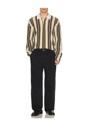 Guest In Residence Striped Rugby in Grey. Size L. Also in M.