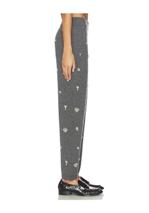 SIMKHAI Kandace Embellished Jogger in Charcoal. Size XS. Also in M.
