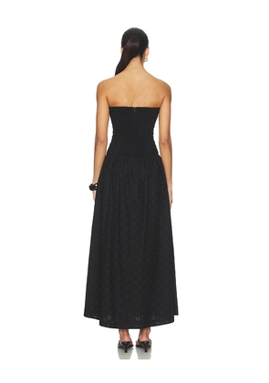 FAITHFULL Lia Maxi Dress in Black. Size M. Also in S.