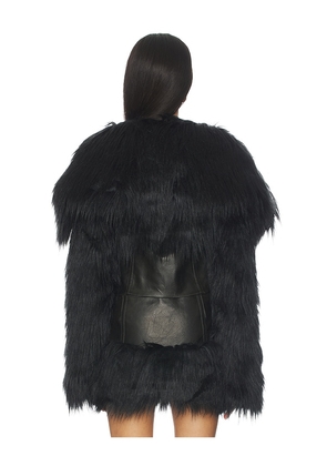 Jaded London Faux Fur Cropped Jacket in Black. Size M. Also in S, XL.