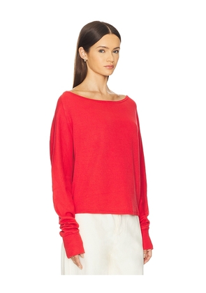Free People Jess Long Sleeve in Red. Size M. Also in XS, L.