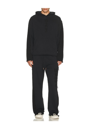 Honor The Gift Denim Sweatpant in Black. Size XL/1X. Also in S.