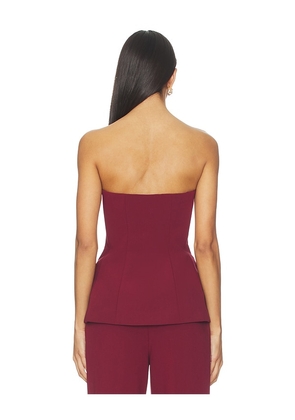 Favorite Daughter The Dream Phoebe Bustier in Wine. Size 10. Also in 0, 2, 4, 6, 8, 12.