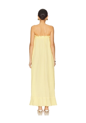 Show Me Your Mumu Around The World Maxi Dress in Lemon. Size L. Also in S.