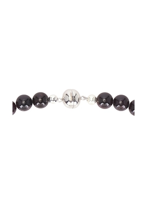 Julietta Holbox Necklace in Metallic Silver.
