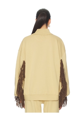 Goldbergh Frenzy Crew Neck Sweater in Tan. Size M. Also in XS, S.