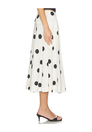 Free People Betty Drop Waist Skirt in Ivory. Size M. Also in XS, S, XL.