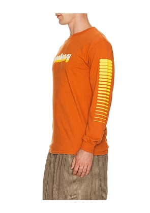 Free & Easy Apres Long Sleeve Tee in Orange. Size M. Also in S, L, XL/1X.