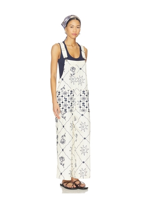Free People x We The Free Rising Sun Overall in Cream. Size XS. Also in M, S.