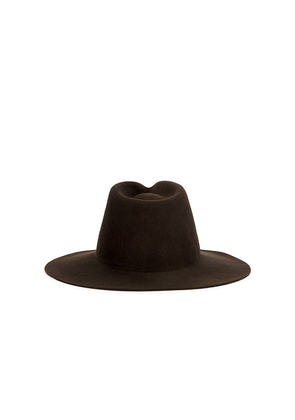 Janessa Leone Kiko Fedora Hat in Olive. Size S. Also in M.