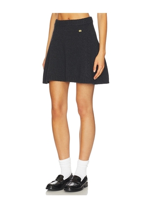 Ganni Chunky Wool Mix Mini Skirt in Black. Size M. Also in L, XS, XXS.