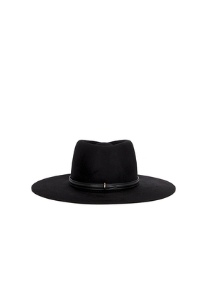 Janessa Leone Beck Fedora Hat in Black. Size M. Also in L, S.