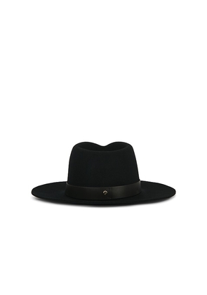 Janessa Leone Ross Fedora Hat in Black. Size L. Also in S, M.