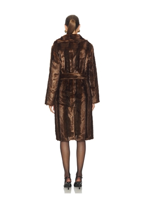 Jakke Frosig Biker Coat in Brown. Size M. Also in XS, S, L.