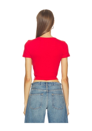 GRLFRND Baby Tee in Red. Size M. Also in XXS, XS, S, XL.