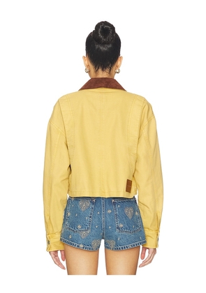 Free People x We The Free Martha Workwear Jacket in Yellow. Size M. Also in XS, S, L, XL.