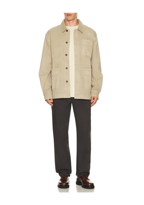 Fair Harbor Seaport Chore Jacket in Brown. Size XL/1X. Also in L.